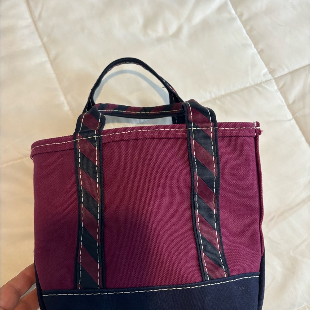 Stylish LLBean mini boat tote bag